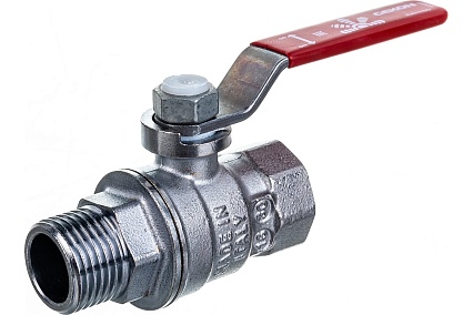 Шаровой кран Gekon с вн./нар. резьбой 1/2", ручка-рычаг GK 554L 12