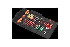 Набор бит с битодержателем WERA Kraftform Kompakt VDE 17 extra slim 1 Tool Finder 2x9x98; PH1x157; PH2x157; PZ1x157; PZ2x157; 1x1x157; 1x2x157; TX1 WE-006612