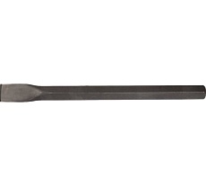 Плоское зубило Uragan для отбойных молотков и бетоноломов шестигранник 28 мм 35/400мм 905-3626-35-400