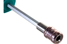 Отвертка для бит 1/4 с самозажимным адаптером 100 мм Jettools D7-4-610014