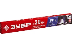 Электроды сварочные Зубр МР-3, с рутиловым покрытием, 3х350 мм, 1 кг 40011-3.0