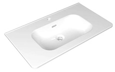 Тумба с раковиной AQUAme S4 80 см белый глянец