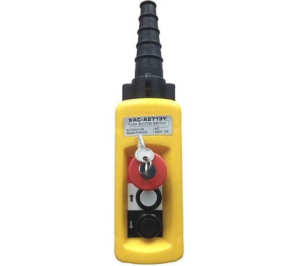 Пульт управления OCALIFT 2 кнопки, 1 скорость, стоп, ключ, IP65 XAC-A2713Y