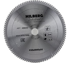 Диск пильный по дереву Industrial (450х50 мм; 100Т) Hilberg HW453