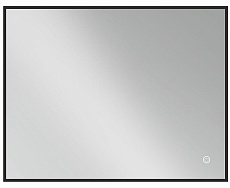 Зеркало Vincea VLM-3VN100B 100x80 см, сенсорный выключатель и диммер, черный