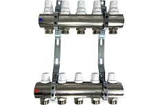 Коллектор ICMA S.P.A. регулировка ручная или терморегулирующая (28x1.5), 1&quot;х3/4&quot;(евроконус) - 5 вых. K005 /87K005PQ06