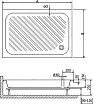 Поддон для душа RGW Acryl B/CL-S 80x120, глубина 15 см