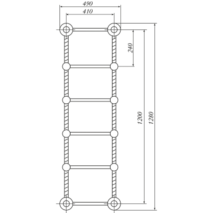 Полотенцесушитель водяной Migliore Edera 128x49 ML.EDR-HY.210.CR хром