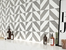 Декор Cersanit Calacatta Chevron белый шеврон 29,8х59,8 см, A15925