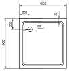  Поддон для душа Cezares TRAY-M-A-100-35-W 100х100 стеклокомпозит