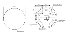 Зеркало Cersanit Eclipse Smart 100x100 см с подсветкой, A64145