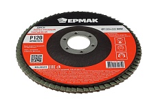 Диск лепестковый торцевой Ермак 125x22 мм, P120 610-005