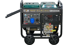 Дизельный генератор Stem Techno S8500DE 8,5 кВт, электростартер, дисплей, подогрев, АВР ГЕН030