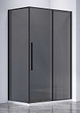 Душевой уголок Vincea Slim-N VSR-4SN8012CGB 120x80 черный, стекло тонированное