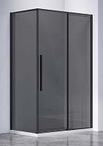 Душевой уголок Vincea Slim-N VSR-4SN8012CGB 120x80 черный, стекло тонированное