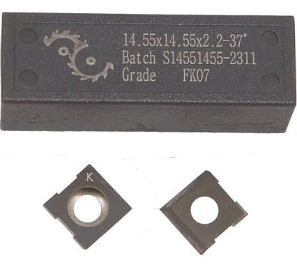 Нож сменный FHONK твердосплавный 14.55x14.55x2.2 HW 37 (упаковка 10шт) 145522FK07-10