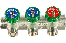 Регулируемый коллектор с 3 отводами FAR 1&quot; М24х19 FK 3850 C1
