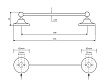 Полотенцедержатель Bemeta Retro 144104017 36 см, бронза