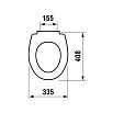 Крышка-сиденье Jika Era 9153.3.000.000.1