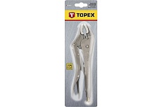Зажимные клещи с закругленными губками Topex 225 мм 32D855