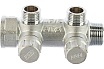 Запорный коллектор с 2 отводами FAR 3/4" 1/2" НР, плоск.присоед. FK 3860 3412TP