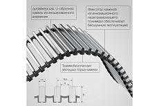 Внутрипольный конвектор Royal Thermo ATRIUM-90/250/1800-DG-U-NA НС-1430125