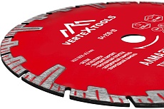 Диск алмазный турбо глубокорез (230х22.2 мм) Vertextools 04-230-10