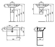 Раковина Ideal Standard Connect Space 60 см