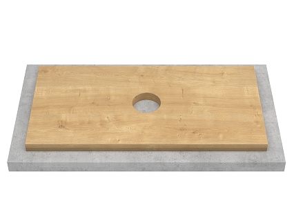 Мебель для ванной ЗОВ Дион 60 см со столешницей