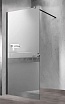 Душевая перегородка Vincea Walk-In VSW-1H100MRB 100x200 черный, зеркальное