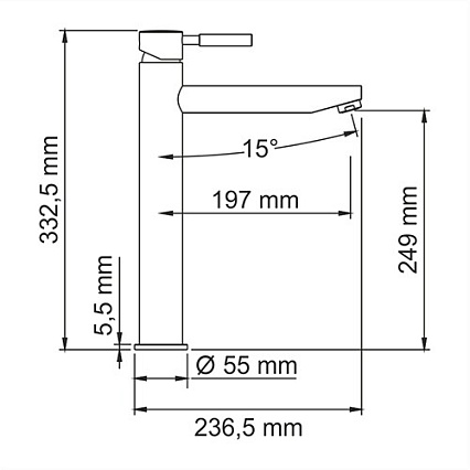 Смеситель для раковины WasserKRAFT Main 4103H