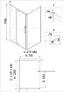 Душевой уголок Niagara Nova NG-43-12AG-A70G 120x70 прозрачный, золото