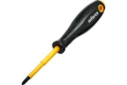 Отвертка диэлектрическая PH1х80мм Inforce 06-09-74