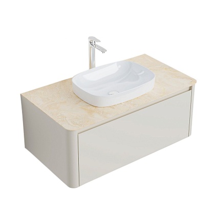 Мебель для ванной Black&White Universe U916.1000 100 см, бежевый Мебель для ванной Black&White Universe U916.1000 100 см, бежевый