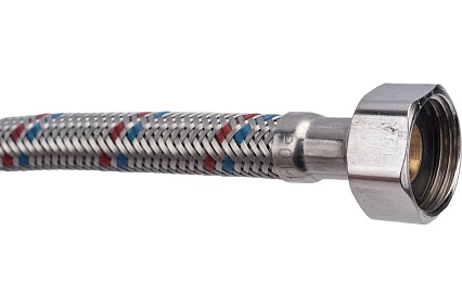 Подводка для смесителей СТМ сталь, 1/2xM10x40 см., короткий. штуцер CWFSS040