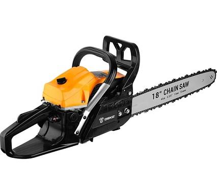 Бензопила Deko DKCHS 52-18 PLUS, 3,8 л.с., 52 куб.см, 18, в сумке 085-2003