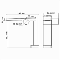 Cмеситель для раковины WasserKRAFT Alme 1510