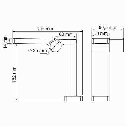 Cмеситель для раковины WasserKRAFT Alme 1510