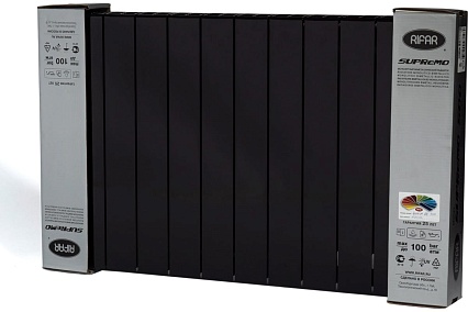 Радиатор Rifar SUPReMO 500x12 секц НП прав VR Антрацит RIFAR S500-12 VR 9005