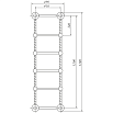 Полотенцесушитель водяной Migliore Edera 128x49 ML.EDR-HY.210.DO золото