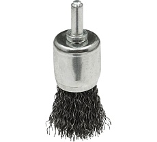 Щетка Мастер 182 концевая, гофрированная (19 мм, хв-к 6 мм, 50 шт) для дрелей Профоснастка 20205001