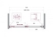 Душевая дверь BelBagno SOFT_CLOSE-1-BF-1-110-C-GM 110x200 прозрачная, оружейная сталь