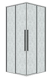 Душевой уголок Grossman Galaxy 300.K33.01.8080.10.02 80x80 шиншилла, хром