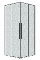 Душевой уголок Grossman Galaxy 300.K33.01.8080.10.02 80x80 шиншилла, хром