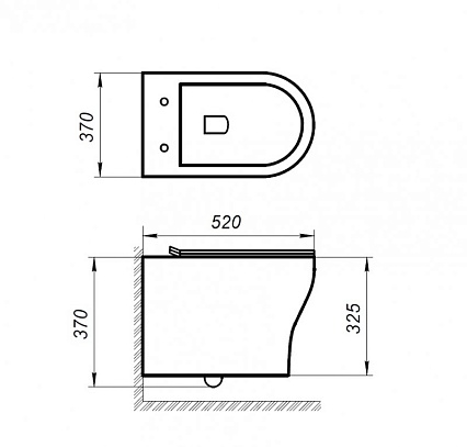 Подвесной унитаз BelBagno Acqua BB340CHR/BB2020SC/BB002-80/BB006-PR-CHROME.M комплект 4в1