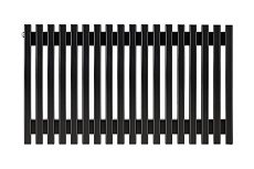 Вертикальный радиатор c боковым подключением, ARBIOLA Compact H 600-63-18 HWN, RAL 9005 матовый черный 303910