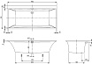 Квариловая ванна Villeroy&Boch Squaro Edge 12 190x90 см, UBQ190SQE2DV-01