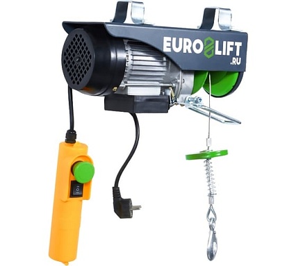 Электрическая стационарная лебедка EURO-LIFT РА-500А 250/500 кг, 18/9 м, IP54 00016924