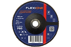 Круг лепестковый плоский Flexione 180x22мм, Р80 10000378
