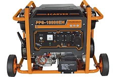 Генератор Carver PPG-10000ЕM бензин LT-192FA, 7,0/7,5кВт, 220В, бак 33 л,электростартер, колеса, медь 01.020.00031